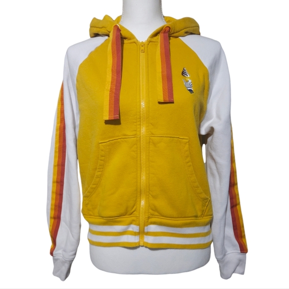 Disney Cruise Line Zip-up Yellow White Minnie Mouse Ice cream Cone Hoodie - Picture 2 of 4